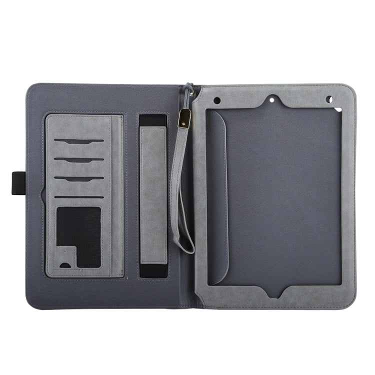 Universal Cowhide Texture Horizontal Flip Leather Case with Wallet & Card Slot & Holder & Lanyard & Sleep / Wake-up, For iPad 9.7 (2018) / iPad 9.7 inch (2017), iPad Air 2, iPad Air