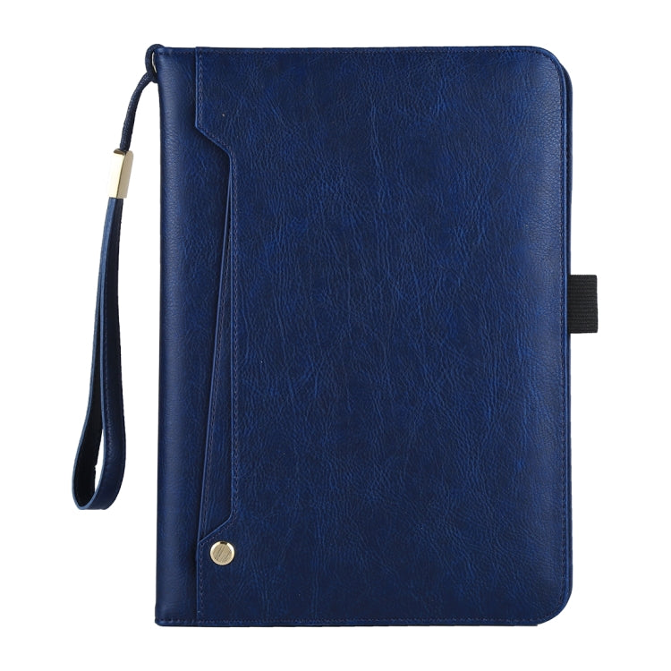 Universal Cowhide Texture Horizontal Flip Leather Case with Wallet & Card Slot & Holder & Lanyard & Sleep / Wake-up, For iPad 9.7 (2018) / iPad 9.7 inch (2017), iPad Air 2, iPad Air