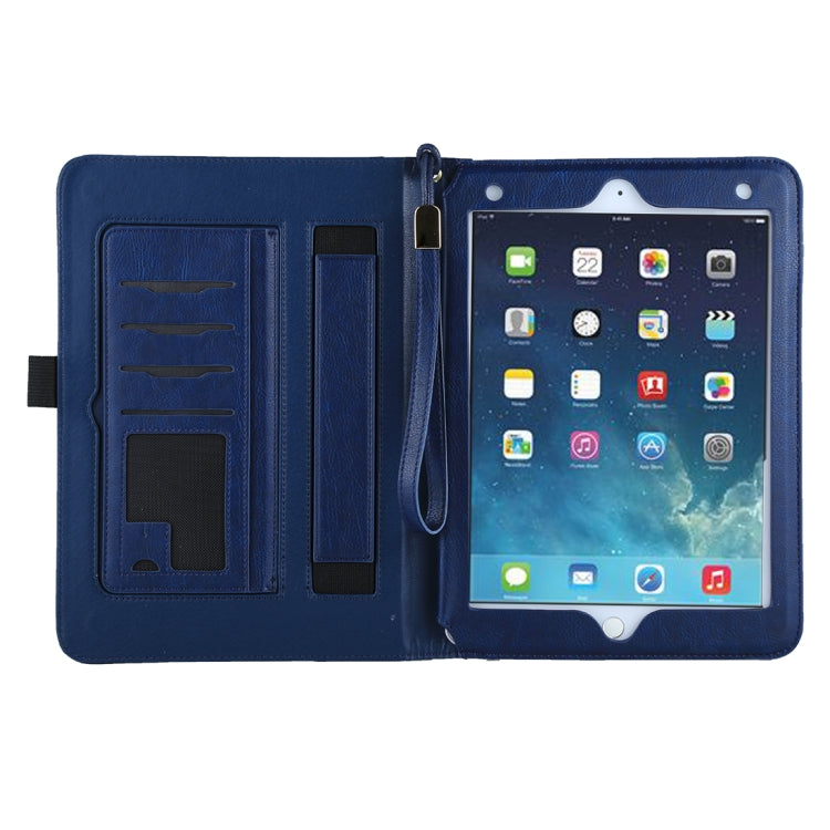 Universal Cowhide Texture Horizontal Flip Leather Case with Wallet & Card Slot & Holder & Lanyard & Sleep / Wake-up, For iPad 9.7 (2018) / iPad 9.7 inch (2017), iPad Air 2, iPad Air
