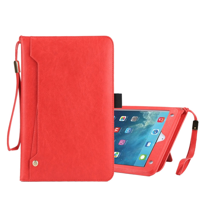 Universal Cowhide Texture Horizontal Flip Leather Case with Wallet & Card Slot & Holder & Lanyard & Sleep / Wake-up, For iPad 9.7 (2018) / iPad 9.7 inch (2017), iPad Air 2, iPad Air