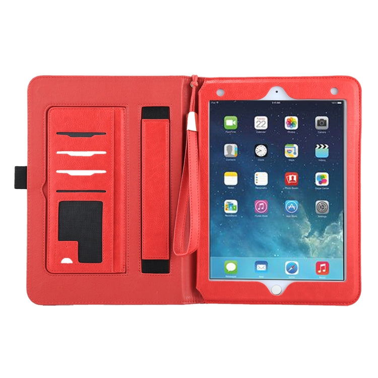 Universal Cowhide Texture Horizontal Flip Leather Case with Wallet & Card Slot & Holder & Lanyard & Sleep / Wake-up, For iPad 9.7 (2018) / iPad 9.7 inch (2017), iPad Air 2, iPad Air