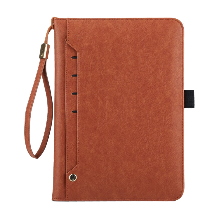 Universal Cowhide Texture Horizontal Flip Leather Case with Wallet & Card Slot & Holder & Lanyard & Sleep / Wake-up, For iPad 9.7 (2018) / iPad 9.7 inch (2017), iPad Air 2, iPad Air