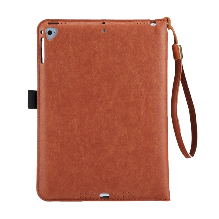 Universal Cowhide Texture Horizontal Flip Leather Case with Wallet & Card Slot & Holder & Lanyard & Sleep / Wake-up, For iPad 9.7 (2018) / iPad 9.7 inch (2017), iPad Air 2, iPad Air