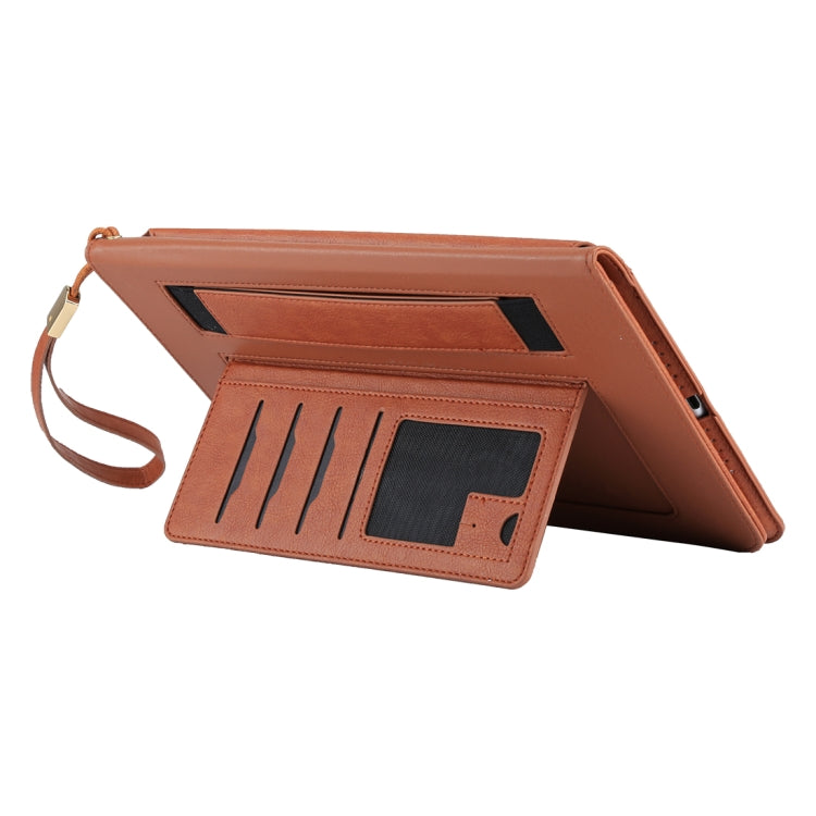 Universal Cowhide Texture Horizontal Flip Leather Case with Wallet & Card Slot & Holder & Lanyard & Sleep / Wake-up, For iPad 9.7 (2018) / iPad 9.7 inch (2017), iPad Air 2, iPad Air