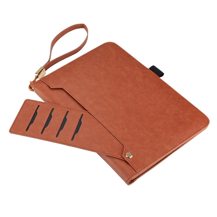 Universal Cowhide Texture Horizontal Flip Leather Case with Wallet & Card Slot & Holder & Lanyard & Sleep / Wake-up, For iPad 9.7 (2018) / iPad 9.7 inch (2017), iPad Air 2, iPad Air