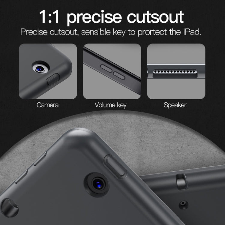 For iPad 10.2 TOTUDESIGN Curtain Series Horizontal Flip PU Leather Case with Three-folding Holder & Pen Slot