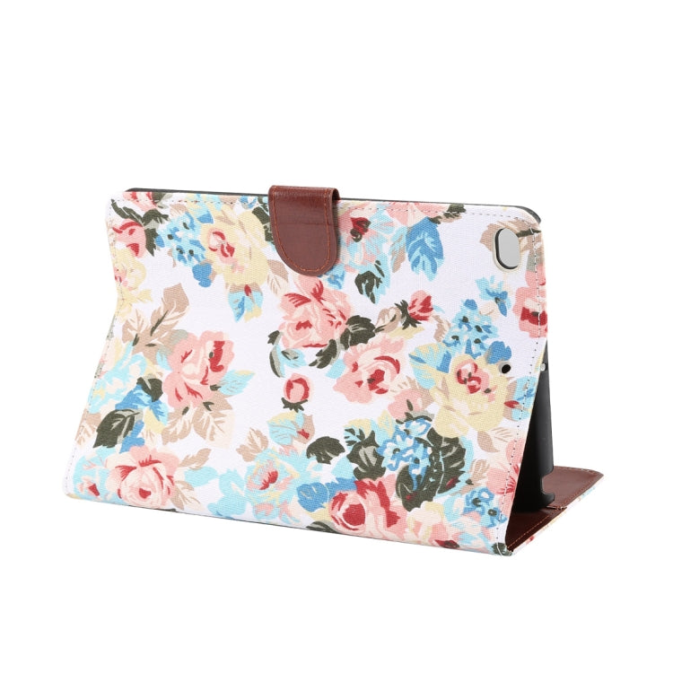 Horizontal Flip Floral Cloth Leather Case for iPad Mini 2019 / iPad Mini 4, with Holder & Sleep / Wake-up Function & Wallet