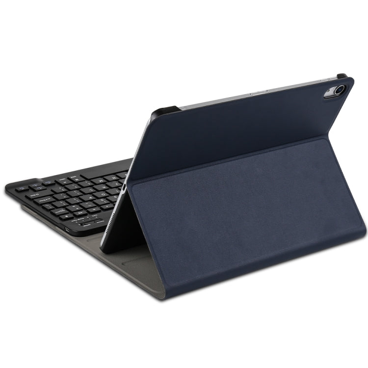 Detachable Bluetooth Keyboard + Brushed Texture Horizontal Flip Leather Tablet Case with Holder for iPad Pro 11 inch (2018)