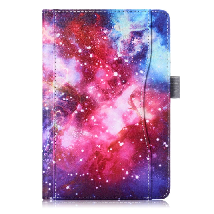 Cowhide Texture Galaxy Pattern Colored Drawing Horizontal Flip Leather Case for iPad Mini 2019 / Mini 4, with Holder & Sleep / Wake-up Function