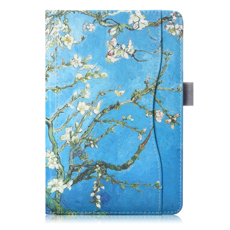 Cowhide Texture Apricot Pattern Colored Drawing Horizontal Flip Leather Case for iPad Mini 2019 / Mini 4, with Holder & Sleep / Wake-up Function