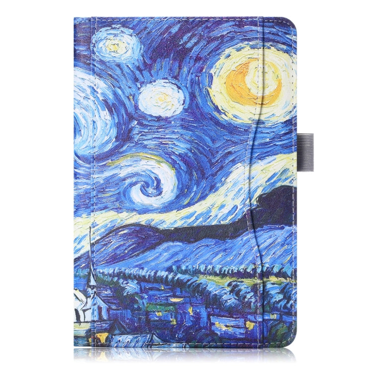 Cowhide Texture Starry Sky Pattern Colored Drawing Horizontal Flip Leather Case for iPad Mini 2019 / Mini 4, with Holder & Sleep / Wake-up Function