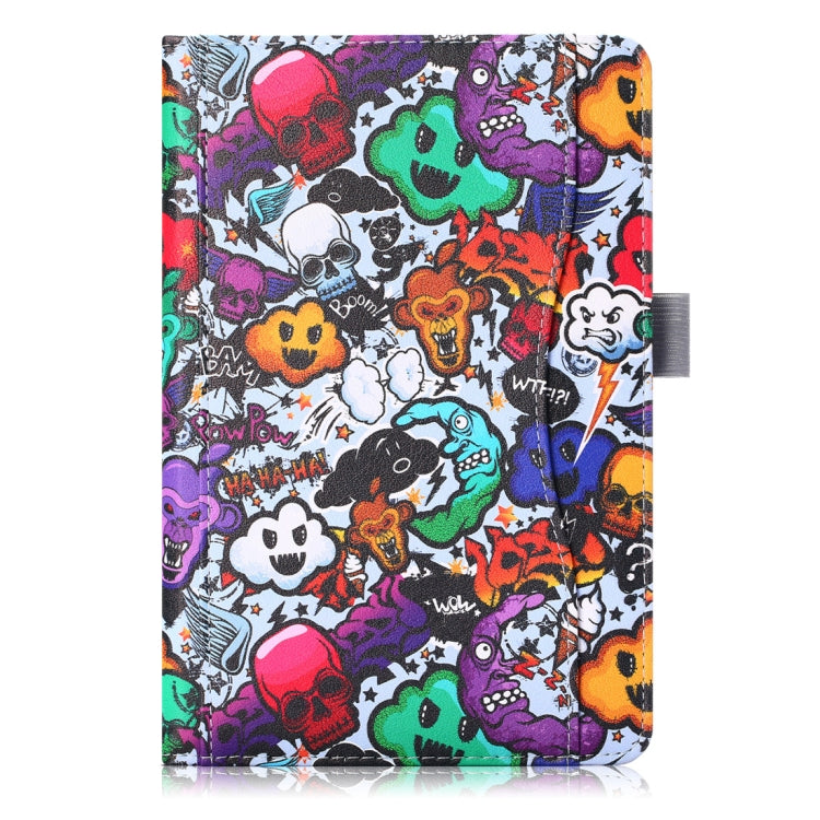 Cowhide Texture Variety Cloud Pattern Colored Drawing Horizontal Flip Leather Case for iPad Mini 2019 / Mini 4, with Holder & Sleep / Wake-up Function