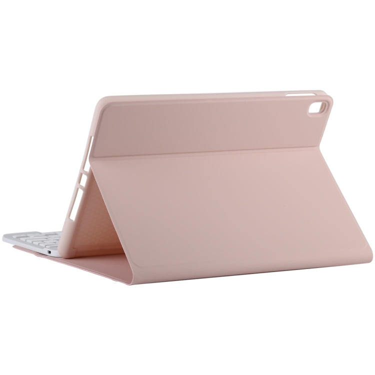 TG11B Detachable Bluetooth White Keyboard + Microfiber Leather Tablet Case for iPad Pro 11 inch (2020), with Pen Slot & Holder