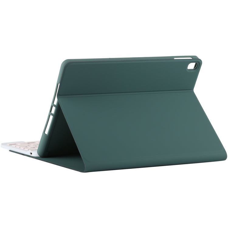 TG11B Detachable Bluetooth Pink Keyboard + Microfiber Leather Tablet Case for iPad Pro 11 inch (2020), with Pen Slot & Holder