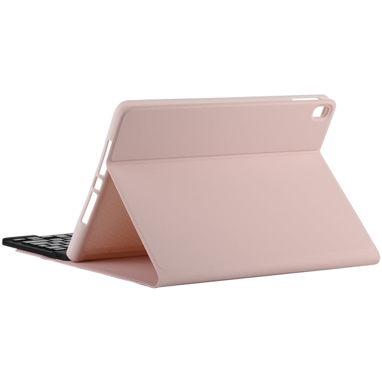 TG11B Detachable Bluetooth Black Keyboard + Microfiber Leather Tablet Case for iPad Pro 11 inch (2020), with Pen Slot & Holder