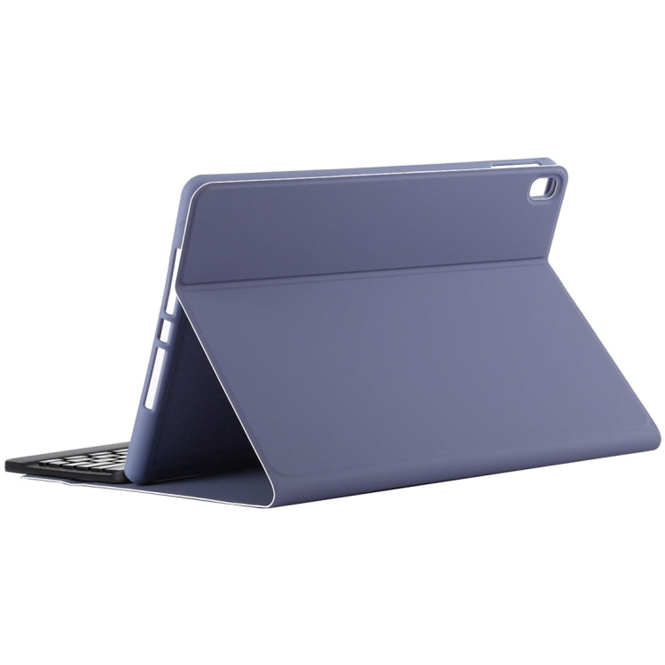 TG11B Detachable Bluetooth Black Keyboard + Microfiber Leather Tablet Case for iPad Pro 11 inch (2020), with Pen Slot & Holder