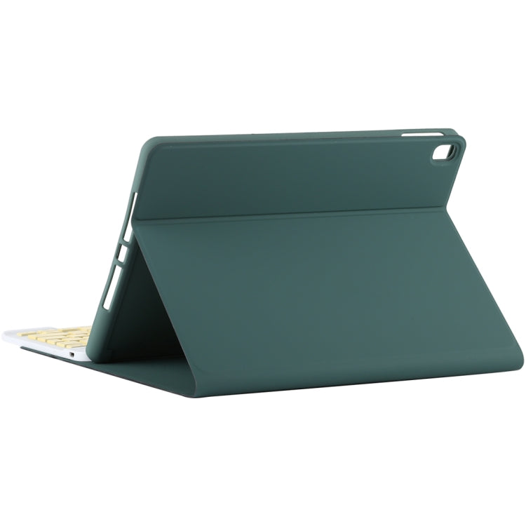 TG11B Detachable Bluetooth Yellow Keyboard + Microfiber Leather Tablet Case for iPad Pro 11 inch (2020), with Pen Slot & Holder