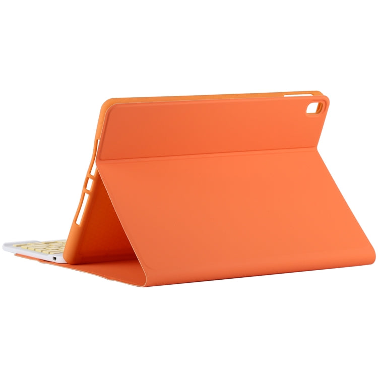 TG11B Detachable Bluetooth Yellow Keyboard + Microfiber Leather Tablet Case for iPad Pro 11 inch (2020), with Pen Slot & Holder