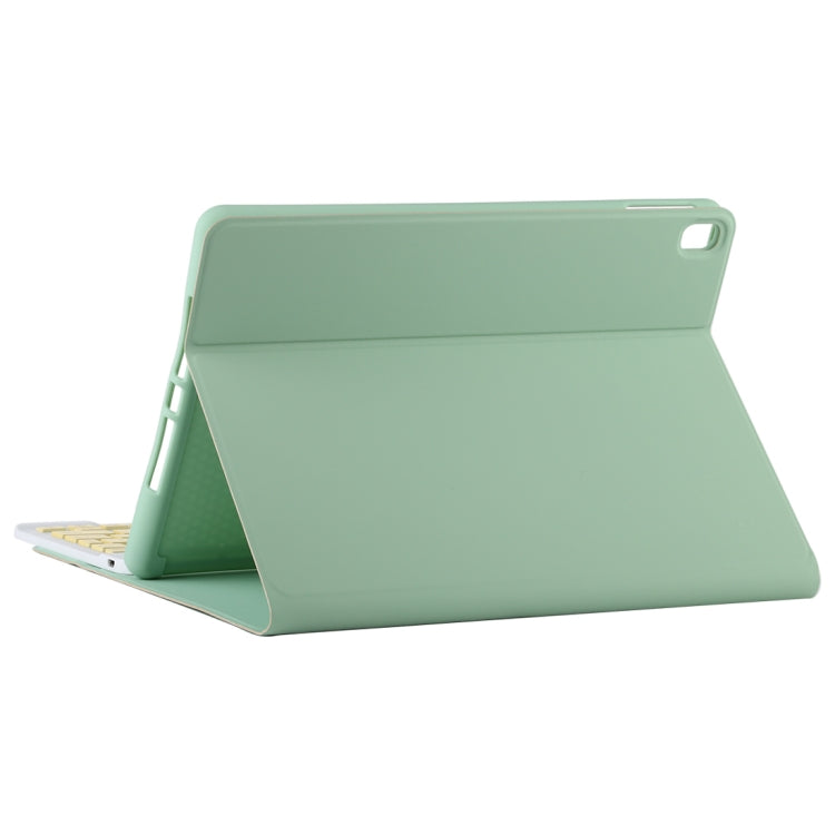 TG11B Detachable Bluetooth Yellow Keyboard + Microfiber Leather Tablet Case for iPad Pro 11 inch (2020), with Pen Slot & Holder