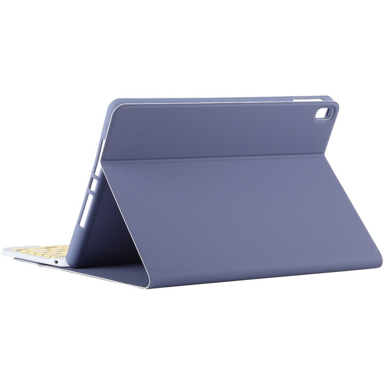 TG11B Detachable Bluetooth Yellow Keyboard + Microfiber Leather Tablet Case for iPad Pro 11 inch (2020), with Pen Slot & Holder