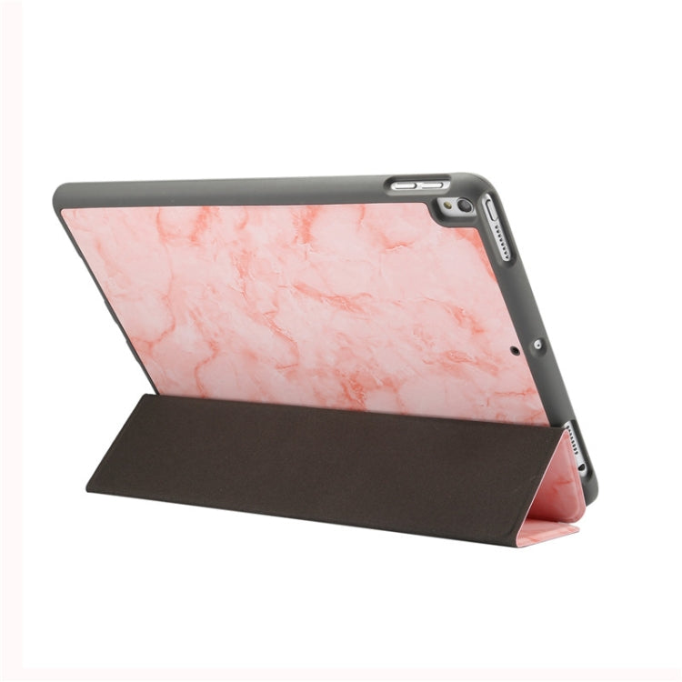 Marble Texture Pattern Horizontal Flip Leather Case for iPad Air 2019 10.5 inch, with Three-folding Holder & Pen Slot & Sleep / Wake-up Function