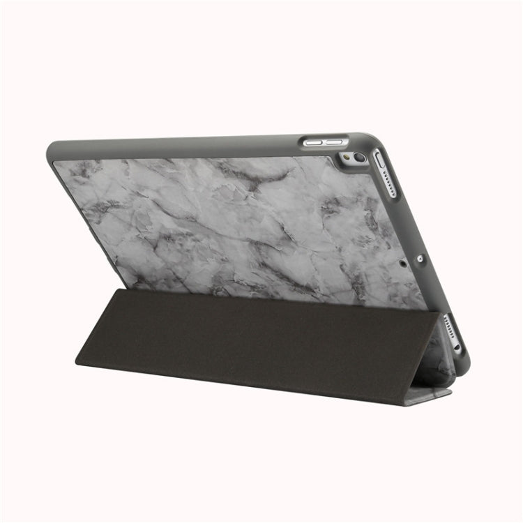 Marble Texture Pattern Horizontal Flip Leather Case for iPad Air 2019 10.5 inch, with Three-folding Holder & Pen Slot & Sleep / Wake-up Function