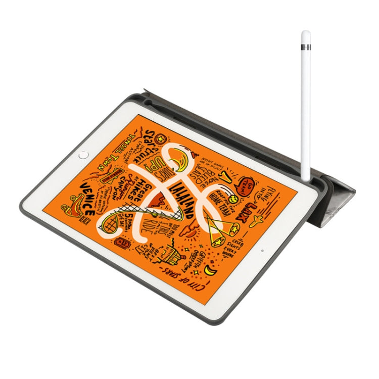 Marble Texture Pattern Horizontal Flip Leather Case for iPad Air 2019 10.5 inch, with Three-folding Holder & Pen Slot & Sleep / Wake-up Function