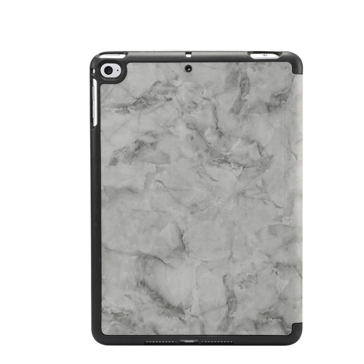 Marble Texture Pattern Horizontal Flip Leather Case for iPad Mini 2019, with Three-folding Holder & Pen Slot & Sleep / Wake-up Function