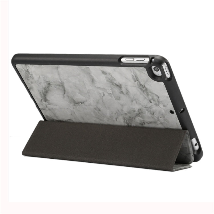 Marble Texture Pattern Horizontal Flip Leather Case for iPad Mini 2019, with Three-folding Holder & Pen Slot & Sleep / Wake-up Function