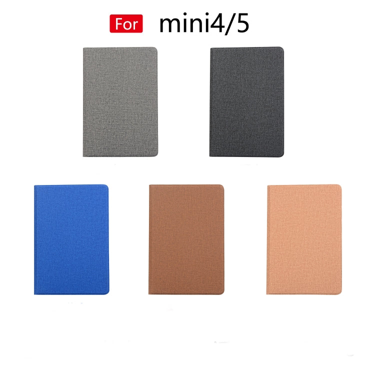 Universal Voltage Craft Cloth TPU Protective Case for iPad Mini 4 / 5, with Holder