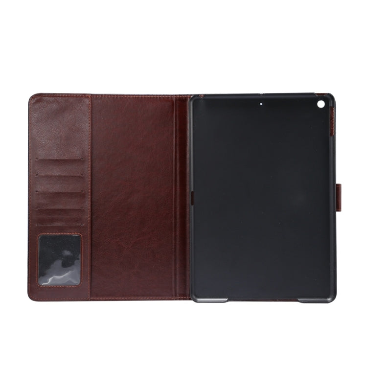 For iPad 10.2 2021 / 2020 / 2019 Dibase Horizontal Flip Floral Cloth Leather Case, with Holder & Card Slots & Wallet & Sleep / Wake-up Function(Blue)