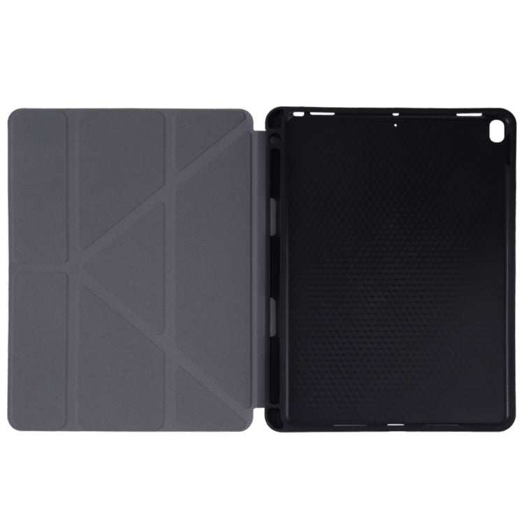 Silk Texture Horizontal Flip Leather Case for iPad Air 2019 / Pro 10.5 inch, with Three-folding Holder & Sleep / Wake-up Function