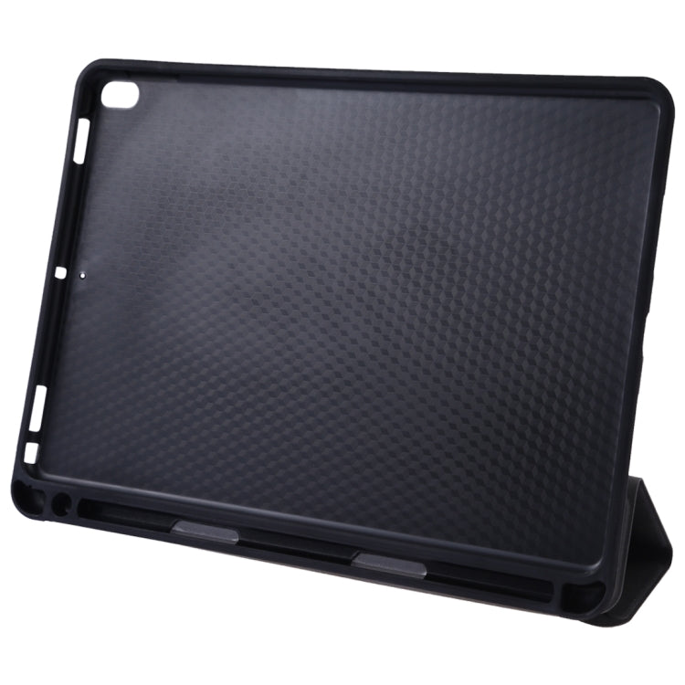 Silk Texture Horizontal Flip Leather Case for iPad Air 2019 / Pro 10.5 inch, with Three-folding Holder & Sleep / Wake-up Function