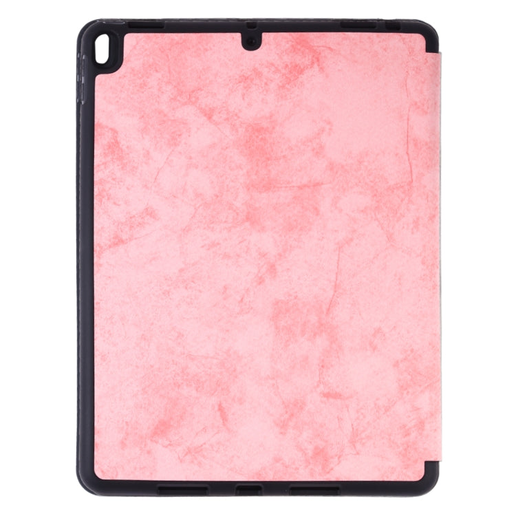 Silk Texture Horizontal Flip Leather Case for iPad Air 2019 / Pro 10.5 inch, with Three-folding Holder & Sleep / Wake-up Function