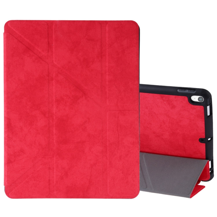 Silk Texture Horizontal Flip Leather Case for iPad Air 2019 / Pro 10.5 inch, with Three-folding Holder & Sleep / Wake-up Function