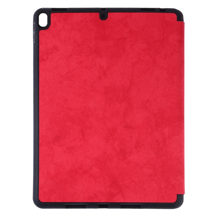 Silk Texture Horizontal Flip Leather Case for iPad Air 2019 / Pro 10.5 inch, with Three-folding Holder & Sleep / Wake-up Function