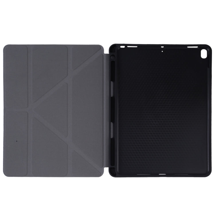Silk Texture Horizontal Flip Leather Case for iPad Air 2019 / Pro 10.5 inch, with Three-folding Holder & Sleep / Wake-up Function