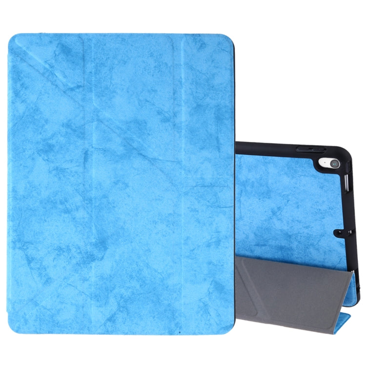Silk Texture Horizontal Flip Leather Case for iPad Air 2019 / Pro 10.5 inch, with Three-folding Holder & Sleep / Wake-up Function