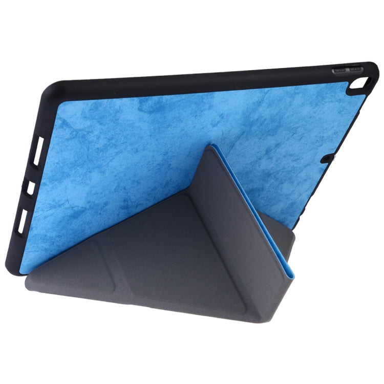 Silk Texture Horizontal Flip Leather Case for iPad Air 2019 / Pro 10.5 inch, with Three-folding Holder & Sleep / Wake-up Function