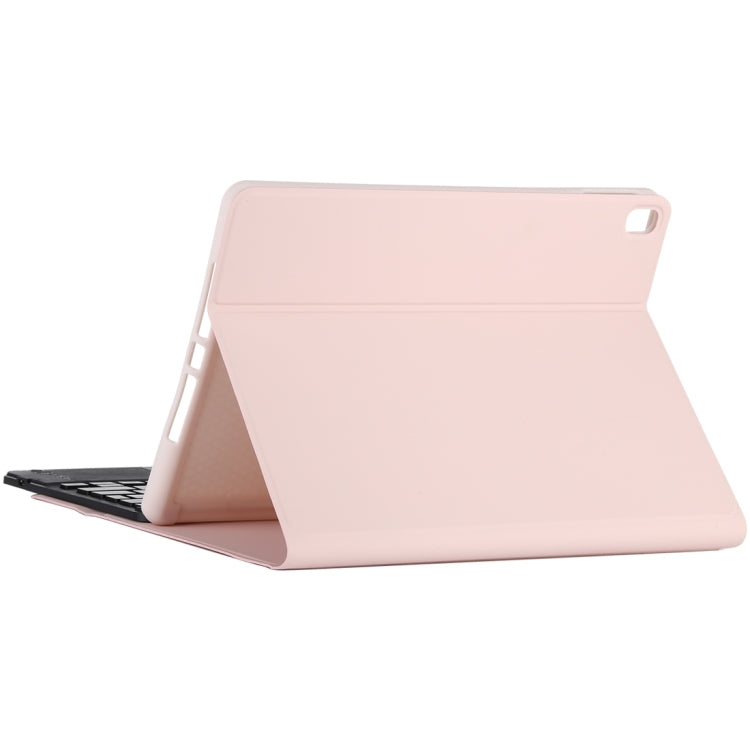 TG-102BCS Detachable Bluetooth Black Keyboard + Microfiber Leather Tablet Case for iPad 10.2 inch / iPad Air (2019), with Touch Pad & Backlight & Pen Slot & Holder