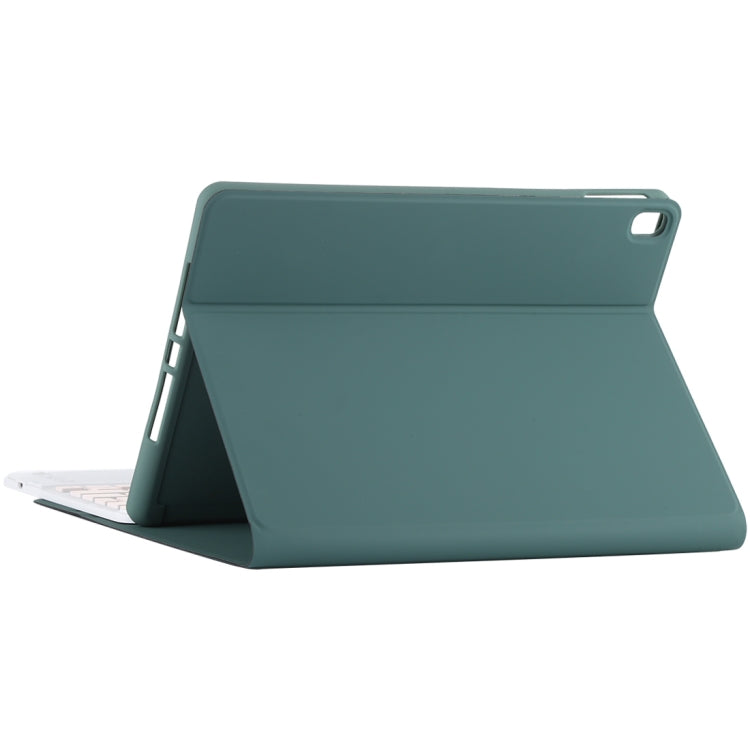 TG-102BC Detachable Bluetooth Pink Keyboard + Microfiber Leather Tablet Case for iPad 10.2 inch / iPad Air (2019), with Touch Pad & Pen Slot & Holder