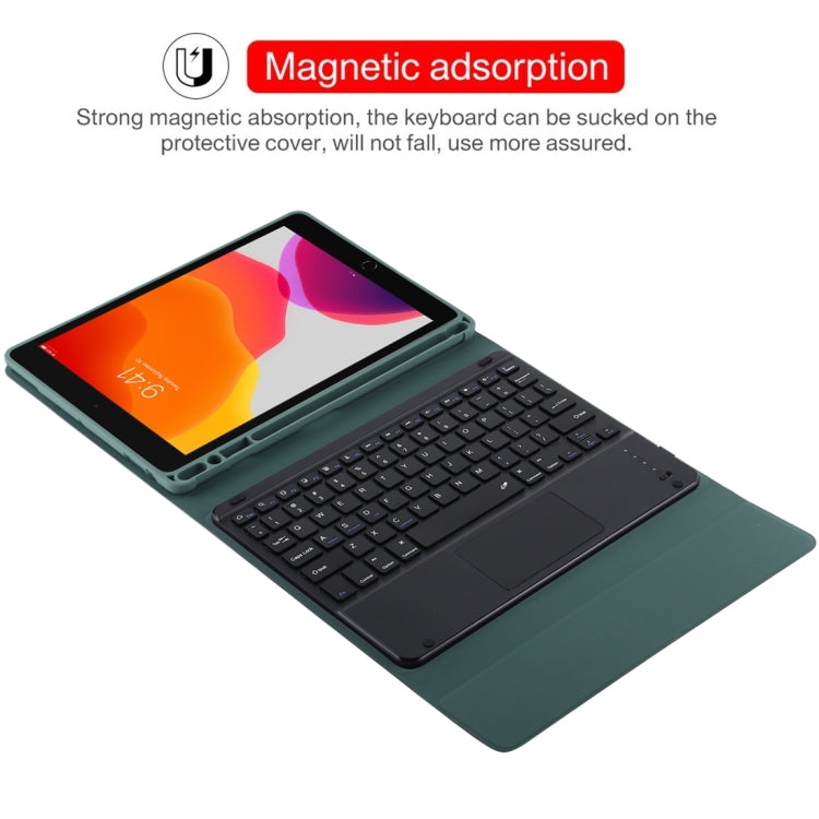 TG97BC Detachable Bluetooth Black Keyboard + Microfiber Leather Tablet Case for iPad 9.7 inch, with Touch Pad & Pen Slot & Holder