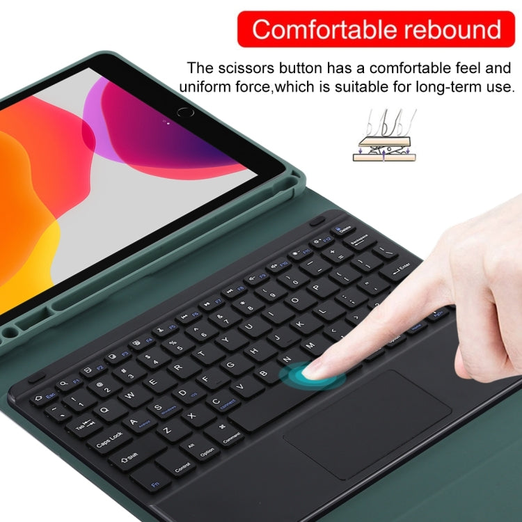 TG97BC Detachable Bluetooth Black Keyboard + Microfiber Leather Tablet Case for iPad 9.7 inch, with Touch Pad & Pen Slot & Holder