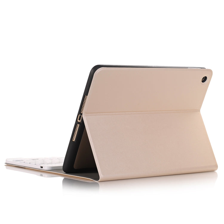 A102B For iPad 10.2 inch 2019 Ultra-thin Detachable Bluetooth Keyboard Leather Tablet Case with Stand & Pen Slot Function