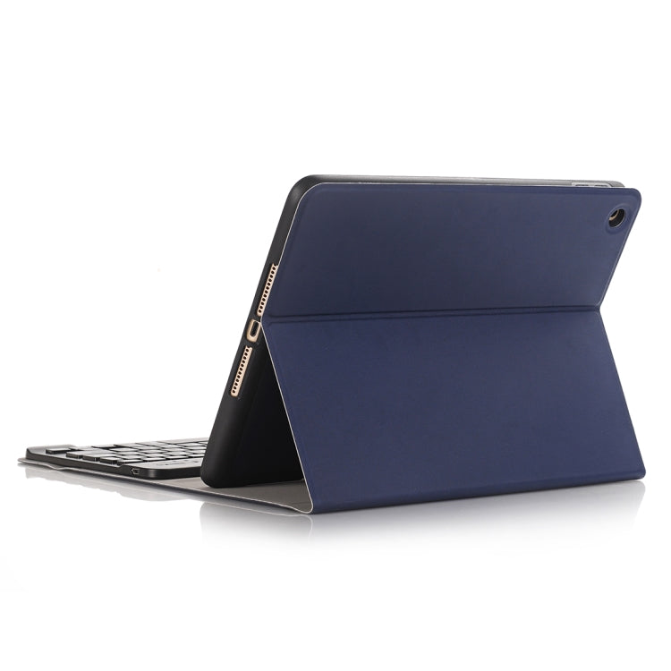 A102B For iPad 10.2 inch 2019 Ultra-thin Detachable Bluetooth Keyboard Leather Tablet Case with Stand & Pen Slot Function