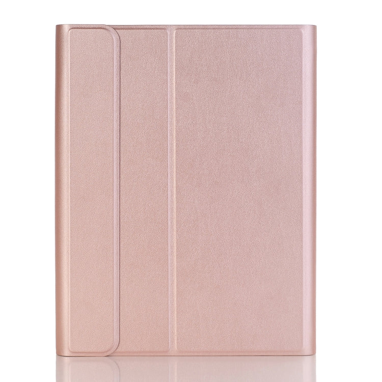 A102B For iPad 10.2 inch 2019 Ultra-thin Detachable Bluetooth Keyboard Leather Tablet Case with Stand & Pen Slot Function