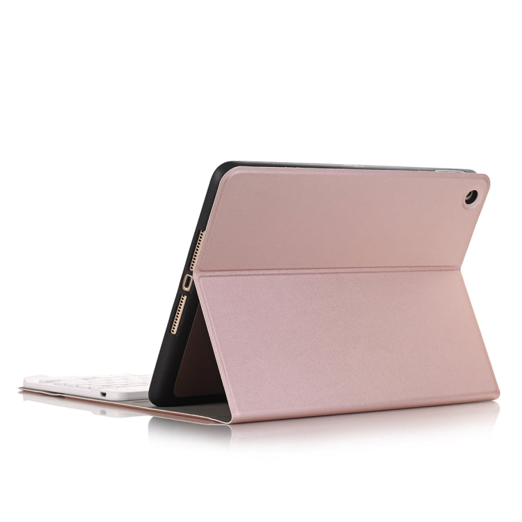 A102B For iPad 10.2 inch 2019 Ultra-thin Detachable Bluetooth Keyboard Leather Tablet Case with Stand & Pen Slot Function
