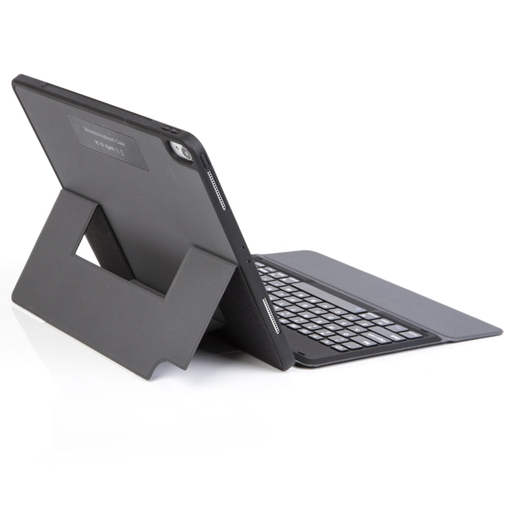 H12 For iPad Pro 12.9 inch ï¼ˆ2018ï¼‰ Ultra-thin Bluetooth Keyboard Leather Tablet Case with Stand & Pen Slot Function (Black)