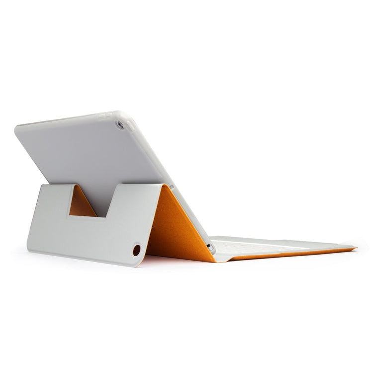 P102AS For iPad 10.2 inch 2019 Backlight Bluetooth Keyboard Leather Tablet Case with Stand & Pen Slot Function