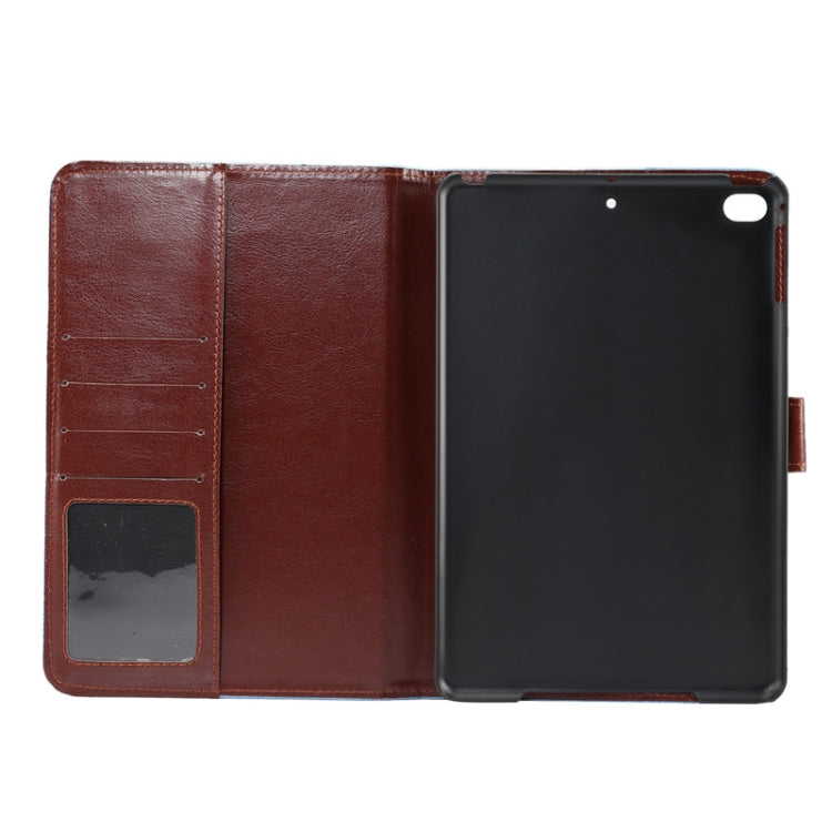 Horizontal Flip Denim Leather Case for iPad Mini 2019 / iPad Mini 4, with Holder & Sleep / Wake-up Function & Wallet (Blue)